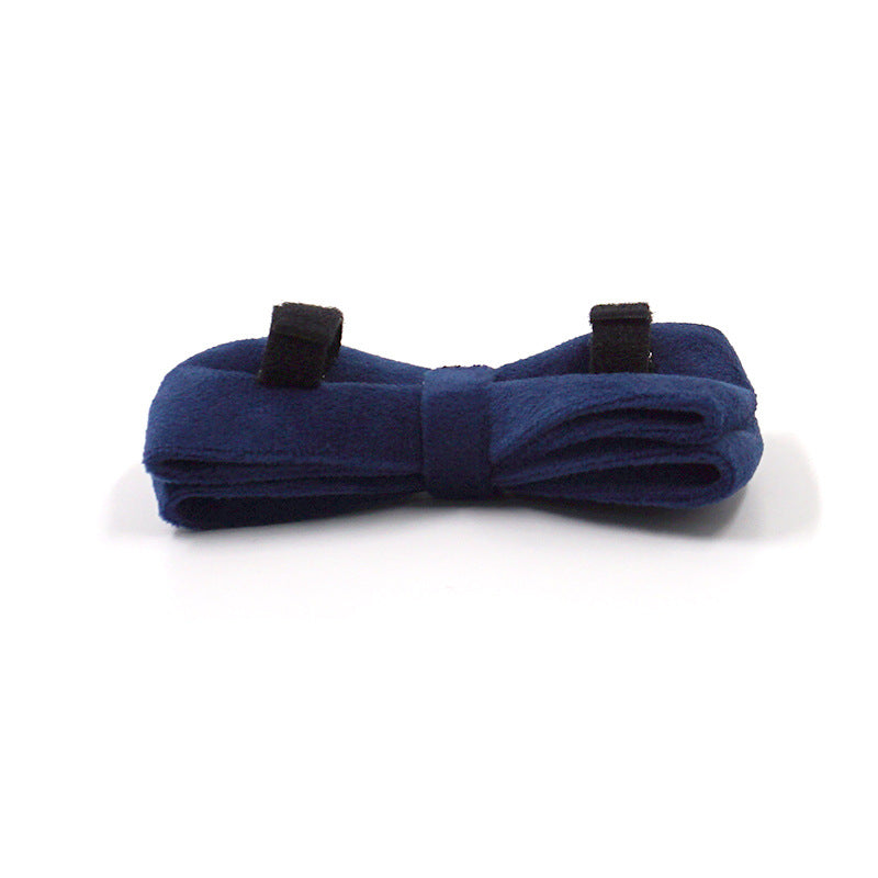 Velvet Dog Bow Tie - Blue