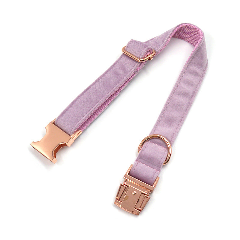 Velvet Dog Collar - Lilac 