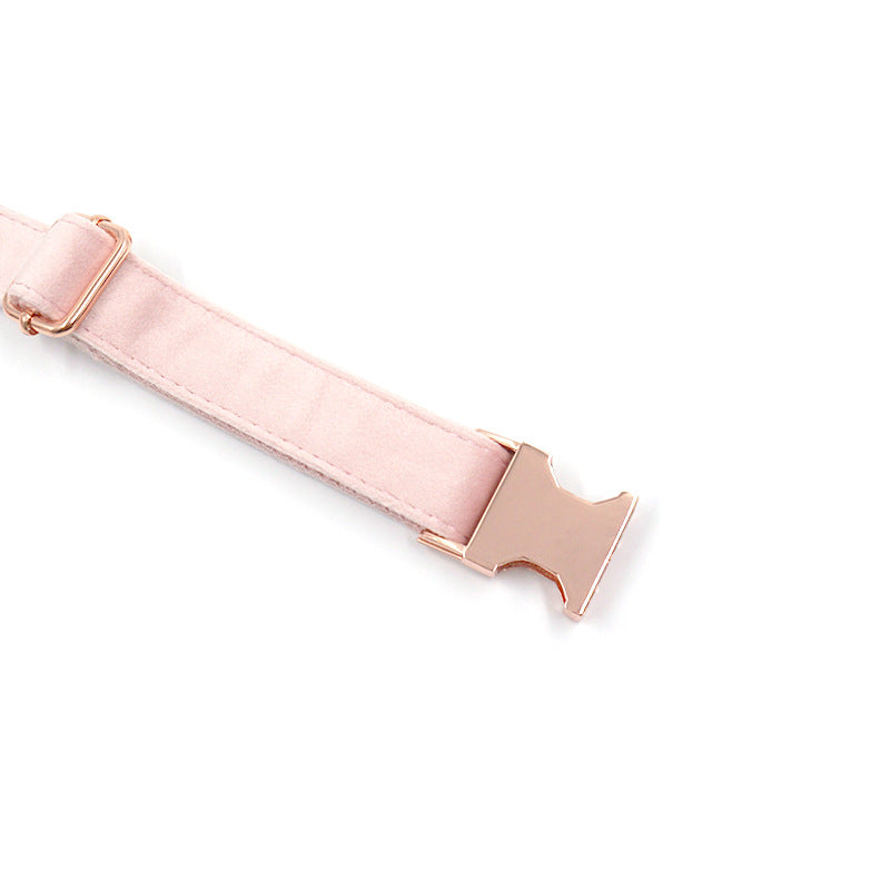 Velvet Dog Collar - Pink