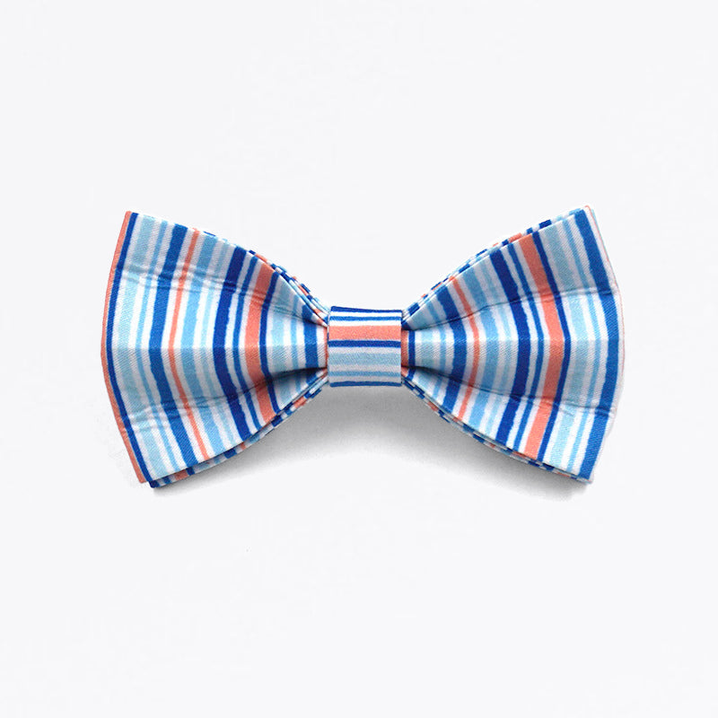 Stripe Pattern Dog Bow Tie
